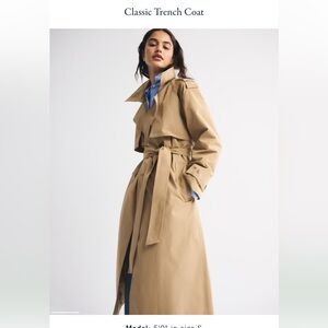 Abercrombie & Fitch Camel Trench Coat